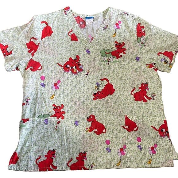 Scholastic Tops - Clifford The Big Red Dog Scrub Top